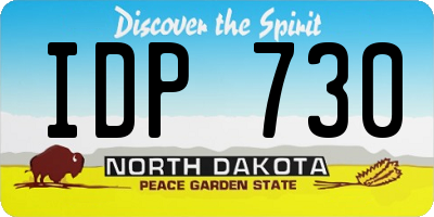 ND license plate IDP730