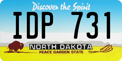 ND license plate IDP731