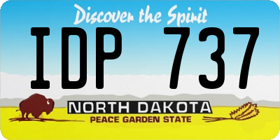 ND license plate IDP737