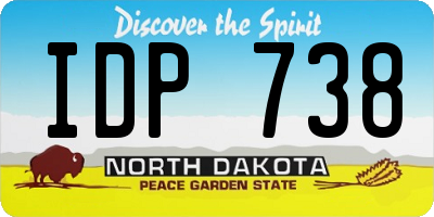 ND license plate IDP738