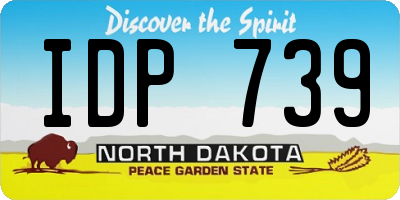 ND license plate IDP739