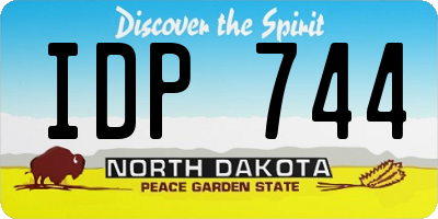 ND license plate IDP744