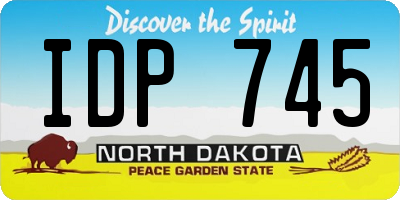 ND license plate IDP745