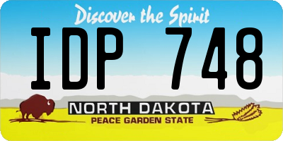 ND license plate IDP748