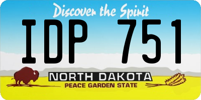 ND license plate IDP751