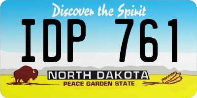 ND license plate IDP761