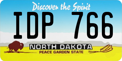 ND license plate IDP766