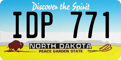ND license plate IDP771