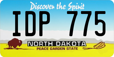 ND license plate IDP775