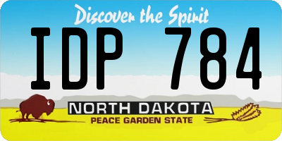 ND license plate IDP784