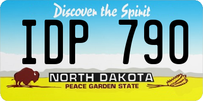 ND license plate IDP790