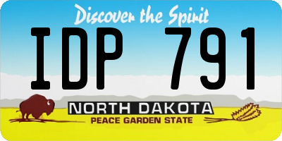 ND license plate IDP791