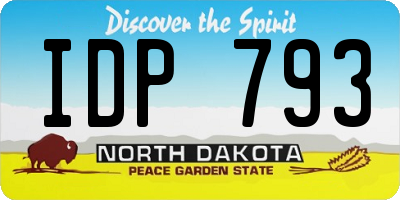 ND license plate IDP793
