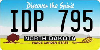 ND license plate IDP795
