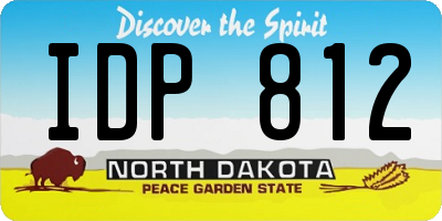 ND license plate IDP812
