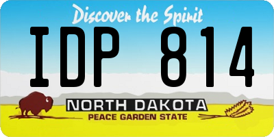 ND license plate IDP814