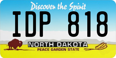 ND license plate IDP818