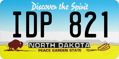 ND license plate IDP821