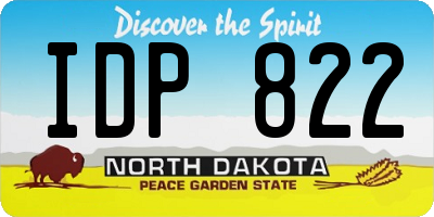 ND license plate IDP822