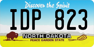 ND license plate IDP823