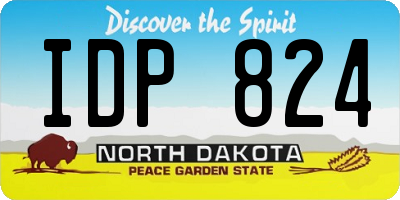 ND license plate IDP824
