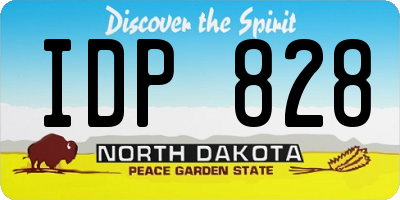 ND license plate IDP828