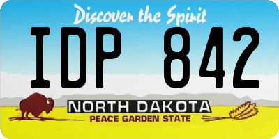 ND license plate IDP842