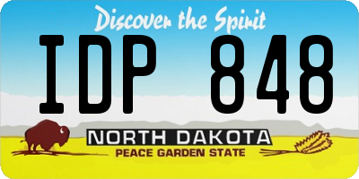 ND license plate IDP848