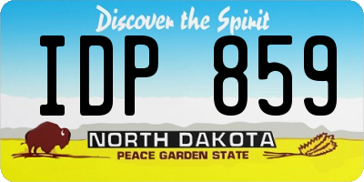 ND license plate IDP859