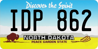 ND license plate IDP862