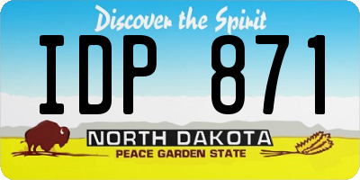 ND license plate IDP871