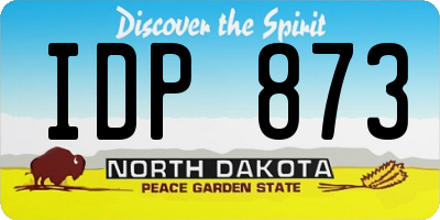 ND license plate IDP873