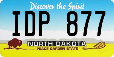 ND license plate IDP877