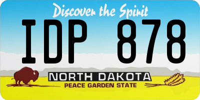 ND license plate IDP878
