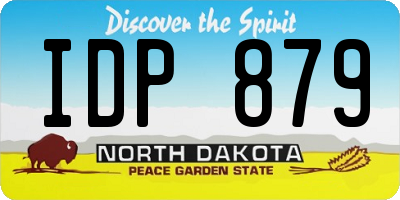 ND license plate IDP879