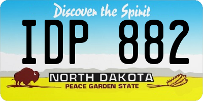 ND license plate IDP882