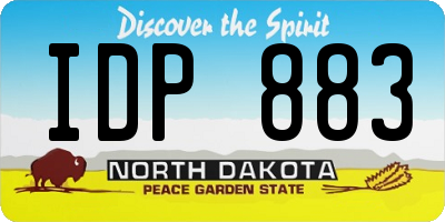 ND license plate IDP883
