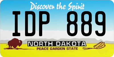 ND license plate IDP889