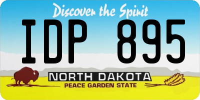 ND license plate IDP895