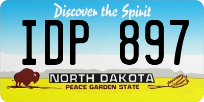 ND license plate IDP897