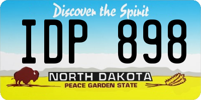 ND license plate IDP898