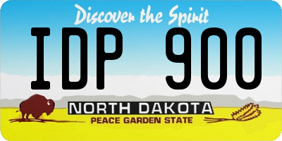 ND license plate IDP900