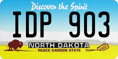 ND license plate IDP903