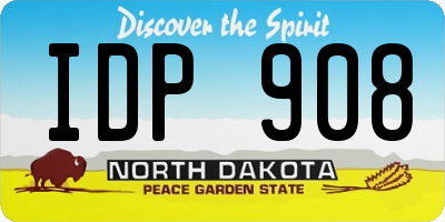ND license plate IDP908