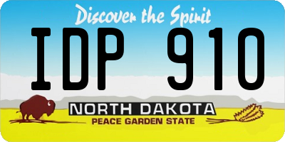 ND license plate IDP910