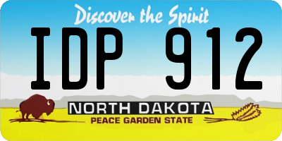 ND license plate IDP912