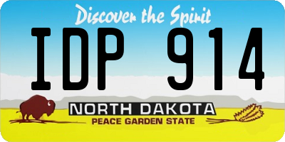 ND license plate IDP914