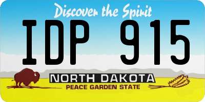 ND license plate IDP915