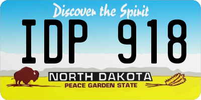 ND license plate IDP918