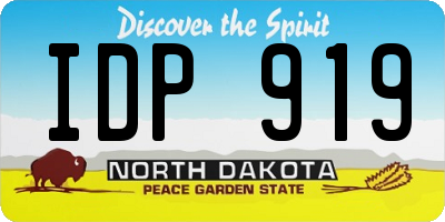 ND license plate IDP919